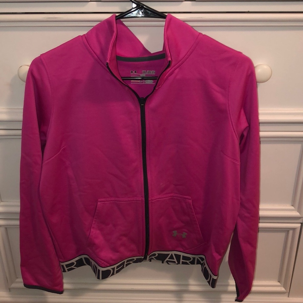 Kids Under Armour Pink Zip-Up Jacket